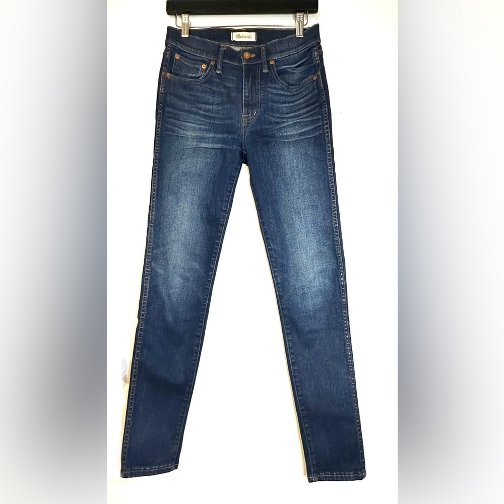 Madewell 9" High Riser Skinny Dark Denim Blue Jeans Women’s size 27 Pre-owned